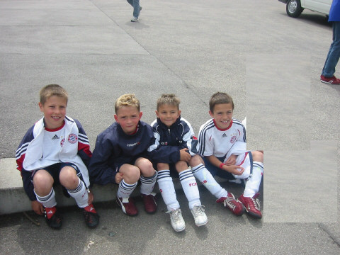 Mo, Marcel,Romario und Patrick