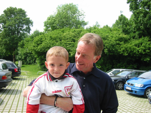 Marcel mit Sportmodorator  Wolf-Dieter Poschmann