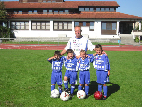 Michael und die Jungs der TSG