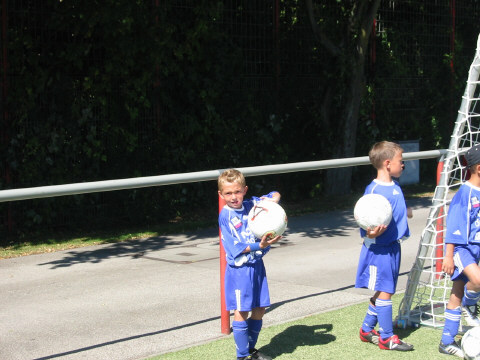 Marcel beim Training der Bayern