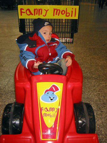 Beim Einkaufen in Bludenz