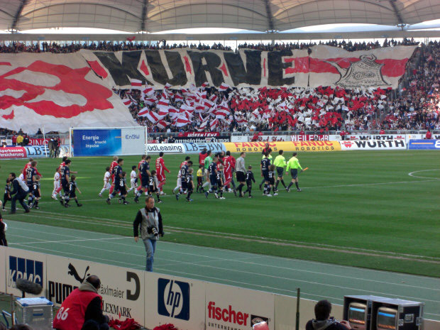 Die Ulmer Jungs laufen mit den Berlinern ein