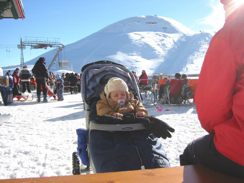 Maurice ist auch auf der Bergstation